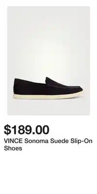 Holt Renfrew VINCE Sonoma Suede Slip-On Shoes offer