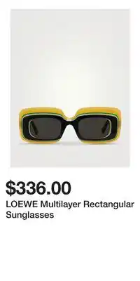 Holt Renfrew LOEWE Multilayer Rectangular Sunglasses offer