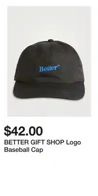 Holt Renfrew BETTER GIFT SHOP Logo Baseball Cap offer