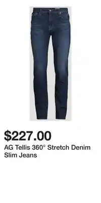Holt Renfrew AG Tellis 360° Stretch Denim Slim Jeans offer