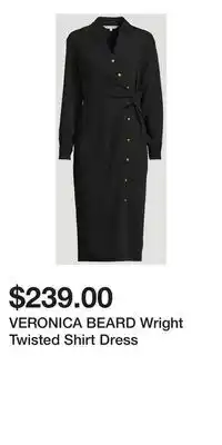 Holt Renfrew VERONICA BEARD Wright Twisted Shirt Dress offer