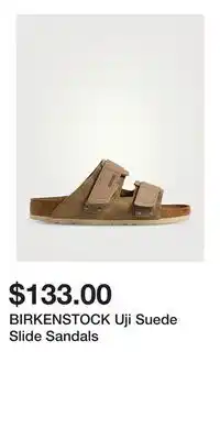 Holt Renfrew BIRKENSTOCK Uji Suede Slide Sandals offer