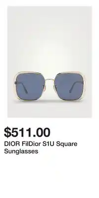 Holt Renfrew DIOR FilDior S1U Square Sunglasses offer