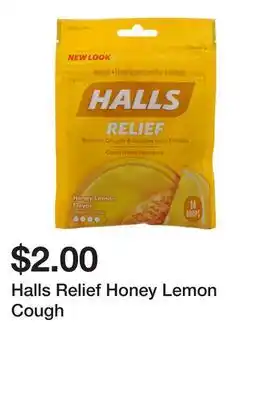 Dollarama Halls Relief Honey Lemon Cough offer
