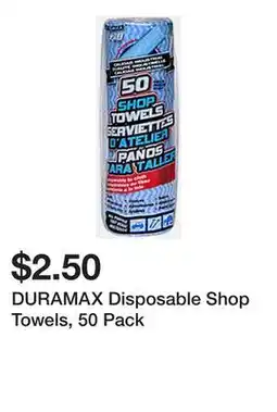 Dollarama DURAMAX Disposable Shop Towels, 50 Pack offer