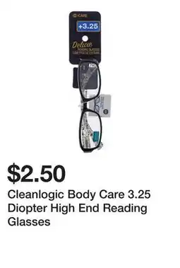 Dollarama Cleanlogic Body Care 3.25 Diopter High End Reading Glasses offer