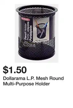 Dollarama Dollarama L.P. Mesh Round Multi-Purpose Holder offer