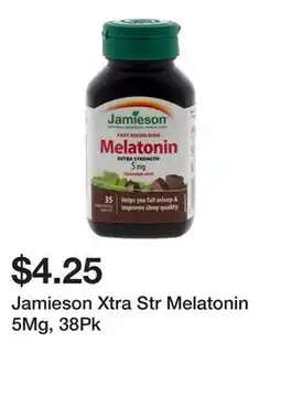 Dollarama Jamieson Xtra Str Melatonin 5Mg, 38Pk offer