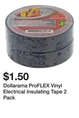 Dollarama Dollarama ProFLEX Vinyl Electrical Insulating Tape 2 Pack offer