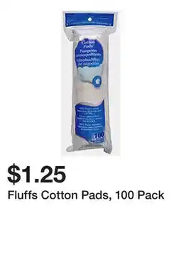Dollarama Fluffs Cotton Pads, 100 Pack offer