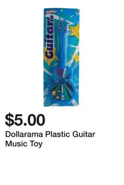 Dollarama Dollarama Plastic Guitar Music Toy offer