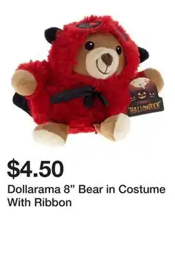 Dollarama Dollarama 8 Bear in Costume With Ribbon offer