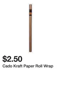 Dollarama Cado Kraft Paper Roll Wrap offer