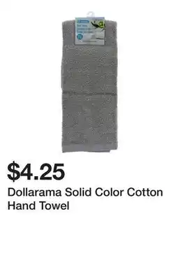 Dollarama Dollarama Solid Color Cotton Hand Towel offer