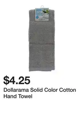 Dollarama Dollarama Solid Color Cotton Hand Towel offer