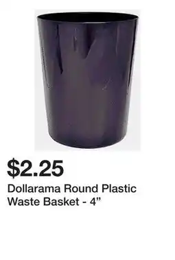 Dollarama Dollarama Round Plastic Waste Basket - 4 offer