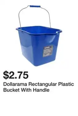 Dollarama Dollarama Rectangular Plastic Bucket With Handle offer