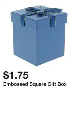 Dollarama Embossed Square Gift Box offer