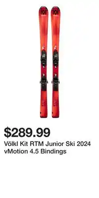 Sport Chek Völkl Kit RTM Junior Ski 2024 vMotion 4.5 Bindings offer