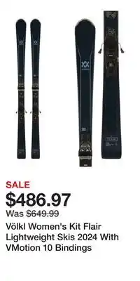 Sport Chek Völkl Women's Kit Flair Lightweight Skis 2024 With VMotion 10 Bindings offer