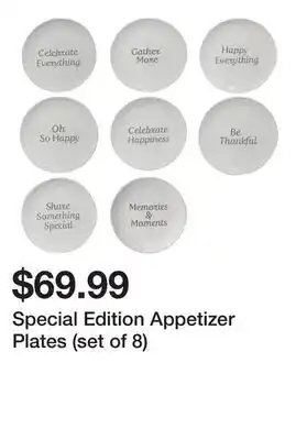 TSC Stores Special Edition Appetizer Plates (set of 8) offer