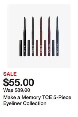 TSC Stores Make a Memory TCE 5-Piece Eyeliner Collection offer