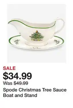 TSC Stores Spode Christmas Tree Sauce Boat and Stand offer