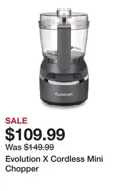 TSC Stores Evolution X Cordless Mini Chopper offer