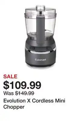 TSC Stores Evolution X Cordless Mini Chopper offer