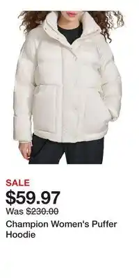Sport Chek Champion Women's Puffer Hoodie offer