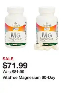 TSC Stores VitaTree Magnesium 60-Day offer