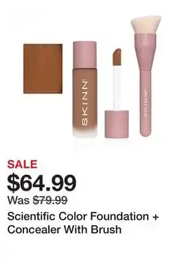 TSC Stores Scientific Color Foundation + Concealer With Brush offer