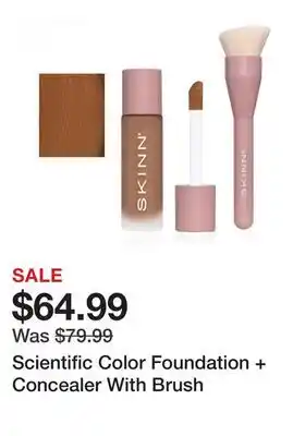 TSC Stores Scientific Color Foundation + Concealer With Brush offer