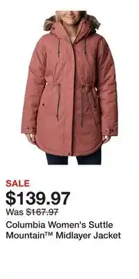 Sport Chek Columbia Women's Suttle Mountain Midlayer Jacket offer