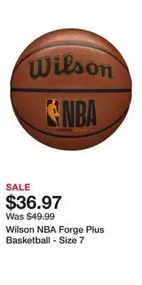 Sport Chek Wilson NBA Forge Plus Basketball - Size 7 offer