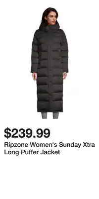 Sport Chek Ripzone Women's Sunday Xtra Long Puffer Jacket offer