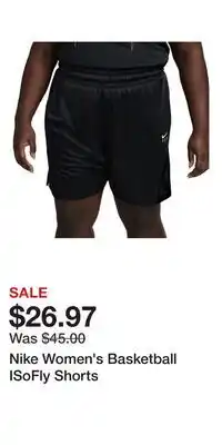 Sport Chek Nike Women's Basketball ISoFly Shorts offer