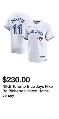 Sport Chek NIKE Toronto Blue Jays Nike Bo Bichette Limited Home Jersey offer