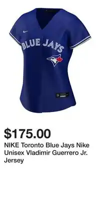 Sport Chek NIKE Toronto Blue Jays Nike Unisex Vladimir Guerrero Jr. Jersey offer