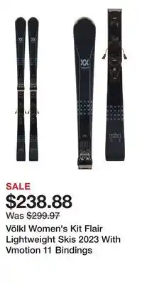 Sport Chek Völkl Women's Kit Flair Lightweight Skis 2023 With Vmotion 11 Bindings offer
