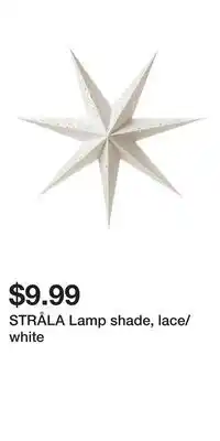 IKEA STRÅLA Lamp shade, lace/white offer