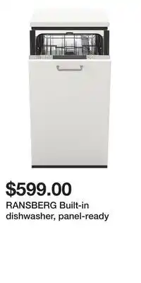 IKEA RANSBERG Built-in dishwasher, panel-ready offer