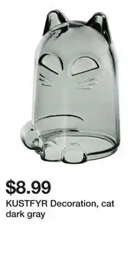 IKEA KUSTFYR Decoration, cat dark gray offer