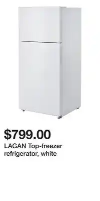 IKEA LAGAN Top-freezer refrigerator, white offer