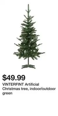 IKEA VINTERFINT Artificial Christmas tree, indoor/outdoor green offer
