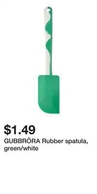 IKEA GUBBRÖRA Rubber spatula, green/white offer
