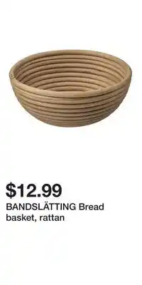 IKEA BANDSLÄTTING Bread basket, rattan offer