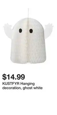 IKEA KUSTFYR Hanging decoration, ghost white offer