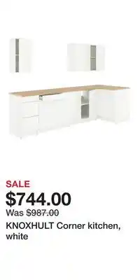 IKEA KNOXHULT Corner kitchen, white offer
