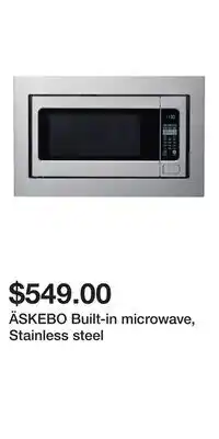 IKEA ÄSKEBO Built-in microwave, Stainless steel offer
